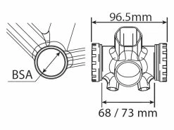 Truvativ Boitier De Pédalier BSA GXP Team - 68 / 73 Mm -E-Bike Magasin de vente 149792