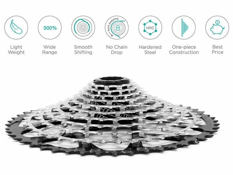 Garbaruk Cassette Standard HG 11 Vitesses Argent 6 Garbaruk Cassette Standard HG 11 Vitesses Argent – Image 4